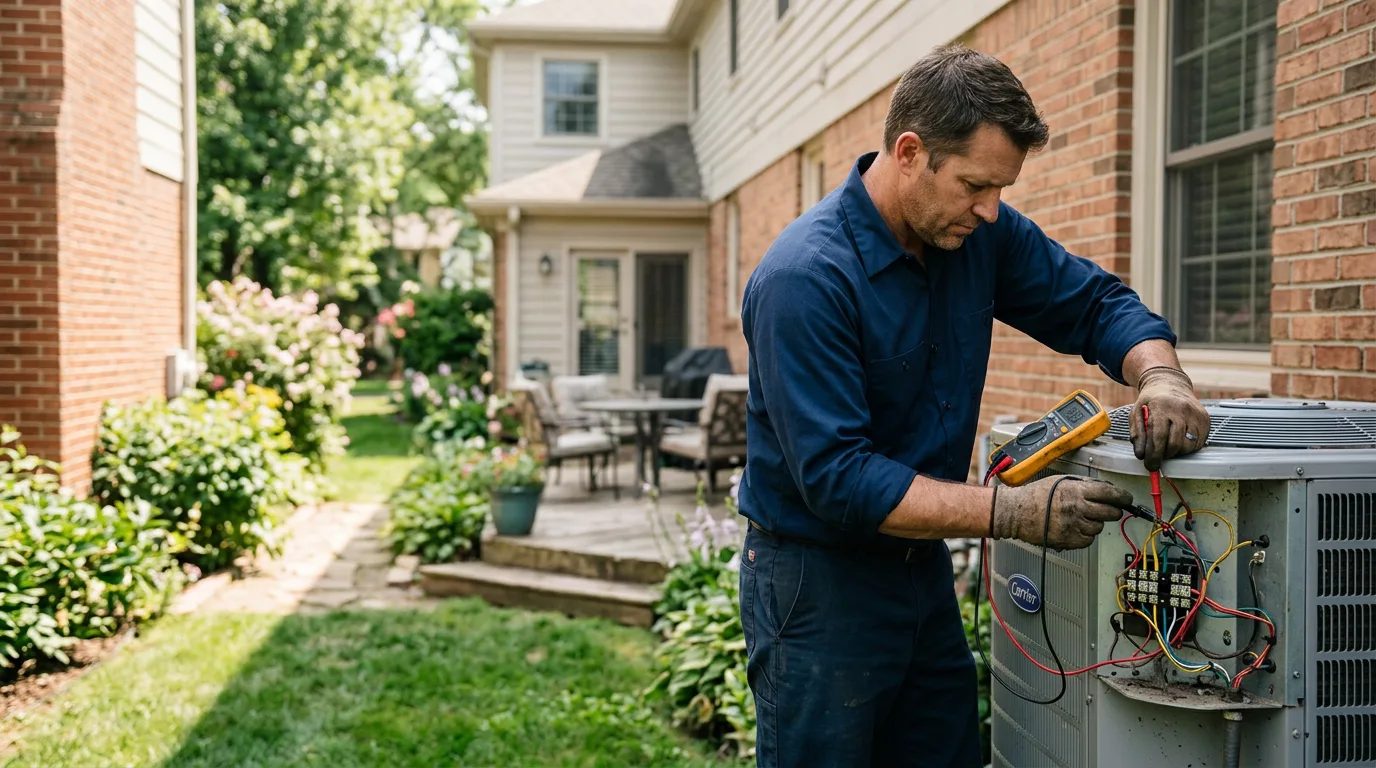 HVAC technician working near Bowen, IL